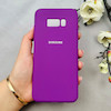 قاب گوشی Galaxy S8 Plus سامسونگ سیلیکونی اورجینال پاک کنی درجه یک زیربسته بنفش کد 110815