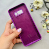 قاب گوشی Galaxy S8 Plus سامسونگ سیلیکونی اورجینال پاک کنی درجه یک زیربسته بنفش کد 110815