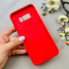 قاب گوشی Galaxy S8 Plus سامسونگ سیلیکونی اورجینال پاک کنی درجه یک زیربسته قرمز کد 110817