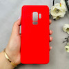 قاب گوشی Galaxy S9 Plus سامسونگ سیلیکونی اورجینال پاک کنی درجه یک زیربسته قرمز کد 110820