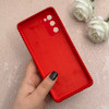 قاب گوشی Galaxy S20 FE سامسونگ سیلیکونی اورجینال پاک کنی درجه یک زیربسته قرمز کد 110827