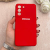 قاب گوشی Galaxy S21 FE سامسونگ سیلیکونی اورجینال پاک کنی درجه یک زیربسته قرمز کد 110828