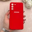 قاب گوشی Galaxy S21 FE سامسونگ سیلیکونی اورجینال پاک کنی درجه یک زیربسته قرمز کد 110828