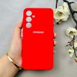 قاب گوشی Galaxy S23 FE سامسونگ سیلیکونی اورجینال پاک کنی درجه یک زیربسته قرمز کد 110831