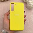 قاب گوشی Galaxy S22 سامسونگ سیلیکونی اورجینال پاک کنی درجه یک زیربسته زرد کد 110847