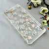 قاب گوشی Galaxy A06 سامسونگ شفاف PC CASE شفاف پشت طلق فانتزی طرح گل کد 110871