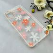 قاب گوشی Galaxy A06 سامسونگ شفاف PC CASE شفاف پشت طلق فانتزی طرح گل کد 110875