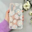 قاب گوشی Galaxy A16 سامسونگ شفاف PC CASE شفاف پشت طلق فانتزی طرح گل کد 110883