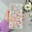 قاب گوشی Galaxy A17 سامسونگ شفاف PC CASE شفاف پشت طلق فانتزی طرح گل کد 110889