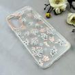 قاب گوشی Galaxy A17 سامسونگ شفاف PC CASE شفاف پشت طلق فانتزی طرح گل کد 110889