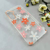 قاب گوشی Galaxy A54 سامسونگ شفاف PC CASE شفاف پشت طلق فانتزی طرح گل کد 110906