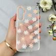 قاب گوشی Galaxy A54 سامسونگ شفاف PC CASE شفاف پشت طلق فانتزی طرح گل کد 110911