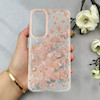 قاب گوشی Galaxy A55 سامسونگ شفاف PC CASE شفاف پشت طلق فانتزی طرح گل کد 110916