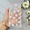 قاب گوشی Galaxy A55 سامسونگ شفاف PC CASE شفاف پشت طلق فانتزی طرح گل کد 110919
