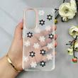 قاب گوشی Galaxy A55 سامسونگ شفاف PC CASE شفاف پشت طلق فانتزی طرح گل کد 110920