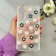 قاب گوشی Galaxy A36 / A56 سامسونگ شفاف PC CASE شفاف پشت طلق فانتزی طرح گل کد 110938