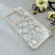 قاب گوشی Redmi Note 14 4G شیائومی شفاف PC CASE شفاف پشت طلق فانتزی طرح گل کد 110973