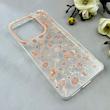 قاب گوشی Redmi Note 14 4G شیائومی شفاف PC CASE شفاف پشت طلق فانتزی طرح گل کد 110974