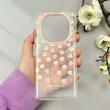 قاب گوشی Redmi Note 14 Pro 4G شیائومی شفاف PC CASE شفاف پشت طلق فانتزی طرح گل کد 110985