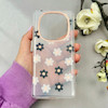 قاب گوشی Redmi Note 14 Pro 4G شیائومی شفاف PC CASE شفاف پشت طلق فانتزی طرح گل کد 110989
