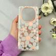 قاب گوشی Redmi Note 14 Pro 4G شیائومی شفاف PC CASE شفاف پشت طلق فانتزی طرح گل کد 110990