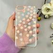 قاب گوشی iPhone 7 / iPhone 8 / iPhone SE 2020 / iPhone SE 2022 آیفون شفاف PC CASE شفاف پشت طلق فانتزی طرح گل کد 110996