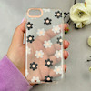قاب گوشی iPhone 7 / iPhone 8 / iPhone SE 2020 / iPhone SE 2022 آیفون شفاف PC CASE شفاف پشت طلق فانتزی طرح گل کد 110999