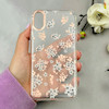 قاب گوشی iPhone X / iPhone XS آیفون شفاف PC CASE شفاف پشت طلق فانتزی طرح گل کد 111007