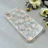 قاب گوشی iPhone X / iPhone XS آیفون شفاف PC CASE شفاف پشت طلق فانتزی طرح گل کد 111007