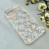قاب گوشی iPhone 13 / iPhone 14 آیفون شفاف PC CASE شفاف پشت طلق فانتزی طرح گل کد 111016