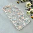 قاب گوشی iPhone 13 / iPhone 14 آیفون شفاف PC CASE شفاف پشت طلق فانتزی طرح گل کد 111016
