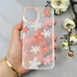 قاب گوشی iPhone 13 / iPhone 14 آیفون شفاف PC CASE شفاف پشت طلق فانتزی طرح گل کد 111022