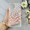 قاب گوشی iPhone 13 Pro Max آیفون شفاف PC CASE شفاف پشت طلق فانتزی طرح گل کد 111027