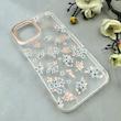 قاب گوشی iPhone 12 Pro Max آیفون شفاف PC CASE شفاف پشت طلق فانتزی طرح گل کد 111036