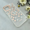 قاب گوشی iPhone 12 Pro Max آیفون شفاف PC CASE شفاف پشت طلق فانتزی طرح گل کد 111037