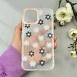 قاب گوشی iPhone 12 Pro Max آیفون شفاف PC CASE شفاف پشت طلق فانتزی طرح گل کد 111039