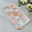 قاب گوشی iPhone 12 Pro Max آیفون شفاف PC CASE شفاف پشت طلق فانتزی طرح گل کد 111040