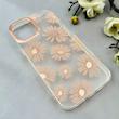قاب گوشی iPhone 12 Pro Max آیفون شفاف PC CASE شفاف پشت طلق فانتزی طرح گل کد 111043