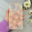 قاب گوشی iPhone 12 Pro Max آیفون شفاف PC CASE شفاف پشت طلق فانتزی طرح گل کد 111043