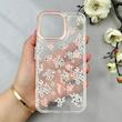 قاب گوشی iPhone 16 Pro Max آیفون شفاف PC CASE شفاف پشت طلق فانتزی طرح گل کد 111048