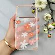 قاب گوشی iPhone 17 Pro Max آیفون شفاف PC CASE شفاف پشت طلق فانتزی طرح گل کد 111058