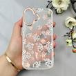 قاب گوشی iPhone 17 آیفون شفاف PC CASE شفاف پشت طلق فانتزی طرح گل کد 111065
