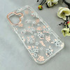 قاب گوشی iPhone 17 آیفون شفاف PC CASE شفاف پشت طلق فانتزی طرح گل کد 111065