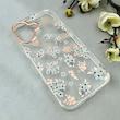 قاب گوشی iPhone 17 آیفون شفاف PC CASE شفاف پشت طلق فانتزی طرح گل کد 111065