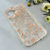 قاب گوشی iPhone 17 آیفون شفاف PC CASE شفاف پشت طلق فانتزی طرح گل کد 111066