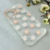 قاب گوشی iPhone 17 آیفون شفاف PC CASE شفاف پشت طلق فانتزی طرح گل کد 111070