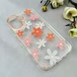 قاب گوشی iPhone 16 آیفون شفاف PC CASE شفاف پشت طلق فانتزی طرح گل کد 111075