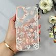 قاب گوشی iPhone 16 آیفون شفاف PC CASE شفاف پشت طلق فانتزی طرح گل کد 111077