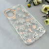 قاب گوشی iPhone 16 آیفون شفاف PC CASE شفاف پشت طلق فانتزی طرح گل کد 111077
