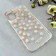 قاب گوشی iPhone 16 آیفون شفاف PC CASE شفاف پشت طلق فانتزی طرح گل کد 111078